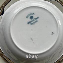 Pareek by Johnson Bros. England Black & Gold Band Gravy Dish, Bowls, Plates 24pc
