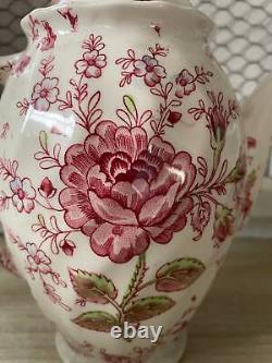 Pretty Vintage Johnson Bros Chintz ceramic Coffee Pot1950s home kitchen art