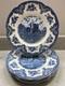 Rare Johnson Bros Stoke-on-trent Blue Old Britain Castles 6 Dinner Plates Old