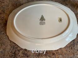 RARE Large Johnson Bros Merry Christmas 20.5 Serving Platter Made In England