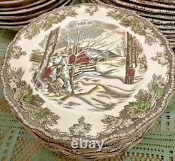 RARE VTG Johnson Brothers Friendly Village Sugar Maple Svc for 12 RARE VTG Johnson Brothers Friendly Village Sugar Maple Svc for 12
