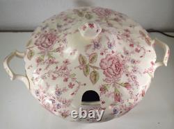 ROSE CHINTZ Johnson Bros. England COVERED Soup TUREEN In UNUSED Condition