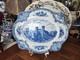 Rare Blue Transferware Johnson Bros Old Britain Castles Cambridge 15.5 Platter