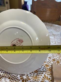 Rare Johnson Bros Rose Chintz Two Tier Tray Plate 10