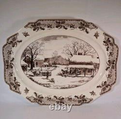 Rare Johnson Brothers Home for Thanksgiving Historic America Turkey Platter