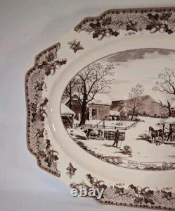 Rare Johnson Brothers Home for Thanksgiving Historic America Turkey Platter