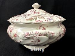 Rare Johnson Brothers Rose Chintz Made In England Soup Tureen Perfect