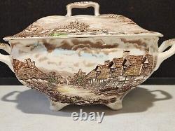 Rare Large Johnson Brothers Olde English Countryside Soup Tureen With LID