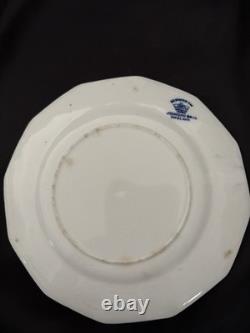 Rare Set Of 8 Antique Johnson Bros. Kenworth Flow Blue Dinner Plates-10