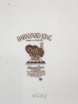 Rare Vintage Johnson Brothers Barnyard King Turkey Platter 20.5 X 16