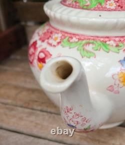 Rare Vintage Johnson Brothers Bros England WINCHESTER Pink Tea Coffee Pot with Lid