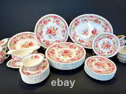 Rare Vintage Johnson Brothers WINCHESTER China Set 43 Pieces! FREE SHIPPING