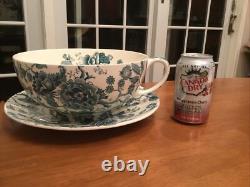 Rare Vtg Johnson Bros English Chippendale Oversize Tea Cup Saucer Soup Tureen