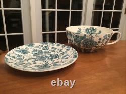 Rare Vtg Johnson Bros English Chippendale Oversize Tea Cup Saucer Soup Tureen