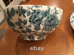 Rare Vtg Johnson Bros English Chippendale Oversize Tea Cup Saucer Soup Tureen
