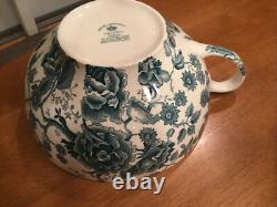Rare Vtg Johnson Bros English Chippendale Oversize Tea Cup Saucer Soup Tureen
