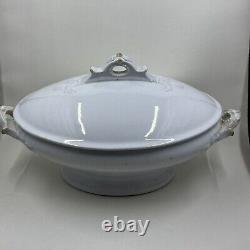 Royal Ironstone China Johnson Bros England Oval Covered Vegetable Bowl Rare Cond