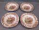 Set 4 Johnson Brothers Wild Turkey Windsor Ware Flat Rimmed Soup Bowls 7 7/8 W