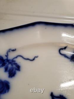 Sale! Was 200 Antique 14.25 Flow Blue Cir 1900 Johnson Bros Eng Kenworth Platter