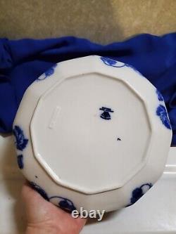 Sale! Was 350 Antique Flow Blue Cir 1900 Johnson Bros Eng Kenworth Covered Dish