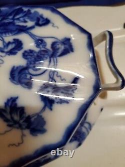 Sale Was 390 Antique Flow Blue Cir 1900 Johnson Bros Eng Kenworth Covered Dish