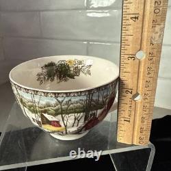 Set 4 Johnson Brothers The Friendly Village The Ice House Cups & Saucers