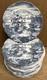 Set Of 10 Vintage Johnson Brothers Blue Enchanted Gardens 10 Dinner Plates #2