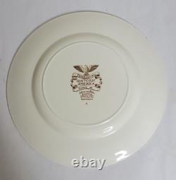 Set Of 12 Johnson Bros. Thanksgiving Historic America Collection Dinner Plates