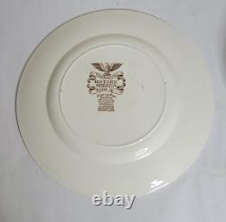 Set Of 12 Johnson Bros. Thanksgiving Historic America Collection Dinner Plates