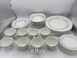 Set Of 48 China Johnson Bros ENCORE Plates, cups, Bowls, Saucer Ironstone England