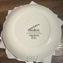 Set Of 6 1950s Johnson Brothers England Game Bird Ironstone Dinner Plates