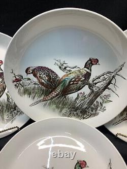 Set Of 6 Johnson Brothers Game Birds Pheasant Dinner Plates Exc. Cond. 10 3/4 D