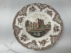 Set Of 6 Vintage Johnson Brothers Old Britain Castles 10 Inch Dinner Plate