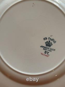 Set Of 6 Vintage Johnson Brothers Old English Belford Dinner Plates England