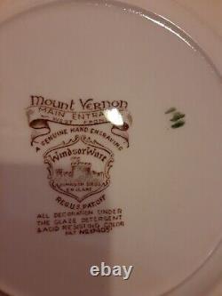 Set Of 8 Johnson Bros Mount Vernon Brown Salad Plates 8 D