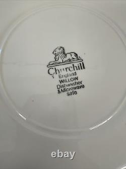 Set of 12 Johnson Brothers Blue Willow 10 Dinner Plates Churchill England