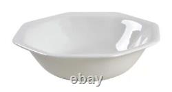 Set of 12 Johnson Brothers HERITAGE WHITE Cereal Soup Bowls Octagon 6 7/8 NEW