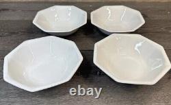 Set of 12 Johnson Brothers HERITAGE WHITE Cereal Soup Bowls Octagon 6 7/8 NEW