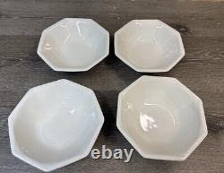 Set of 12 Johnson Brothers HERITAGE WHITE Cereal Soup Bowls Octagon 6 7/8 NEW