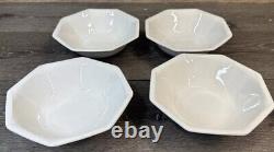 Set of 12 Johnson Brothers HERITAGE WHITE Cereal Soup Bowls Octagon 6 7/8 NEW