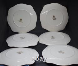 Set of 12 Johnson Brothers Old Britain Castles Multicolor Square 7.5 Plates