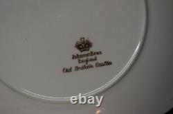 Set of 12 Johnson Brothers Old Britain Castles Multicolor Square 7.5 Plates