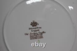 Set of 12 Johnson Brothers Old Britain Castles Multicolor Square 7.5 Plates