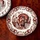 Set Of 3 Johnson Bros His Majesty Turkey Dinner Plates 10 1/2 Made In England