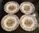Set Of 4 Dinner 10 5/8 Plates Windsor Ware Johnson Bros Wild Turkeys Mint