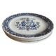 Set Of 4 Johnson Brothers England Ironstone 8 In Salad Plates Hearts & Flowers