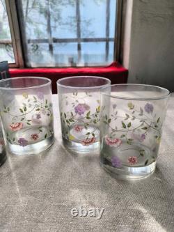 Set of 4 Johnson Brothers Summer Chintz 14 oz Old Fashioned Glasses