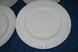 Set of 4 Vintage Johnson Bros Richmond White 10 1/4 Dinner Plates Discontinued