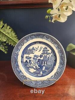 Set of 4 Willow 10 Dinner Plate by Johnson Bros England, chinoiserie