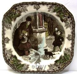 Set of 5Johnson Bros Friendly Village Square Christmas Winter 7.5Salad Plates